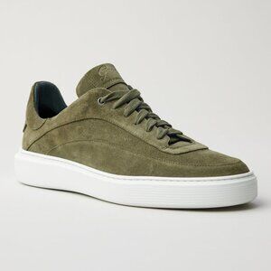 GOOD MAN BRAND Modern London Sneaker Olive Green Suede Size 9